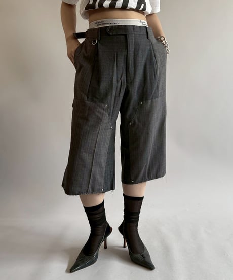 【RE;CIRCLE】 Re Suit Double Knee Shorts / 250612-007