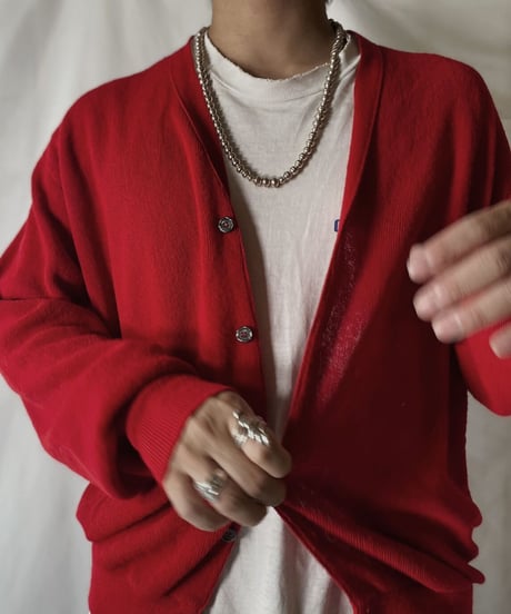 【USED】   LACOSTE Knit Cardigan⑤/210930-036