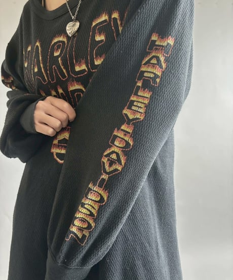 【USED】 HARLEY DAVIDSON Thermal L/S T-shirt / 251004-011