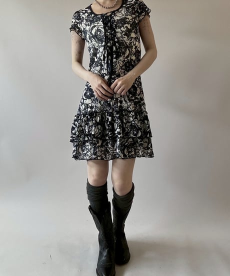 【USED】 Flower Pattern S/S One-Piece  / 250628-002