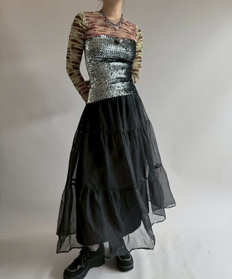 【USED】 Sheer Long Skirt / 250705-021