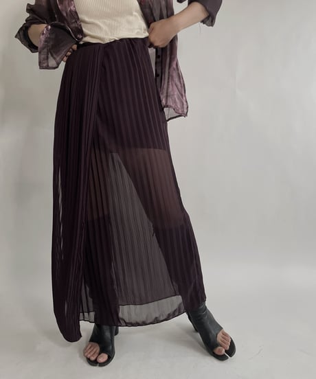 【USED】 Poly Long Skirt / 220702-004