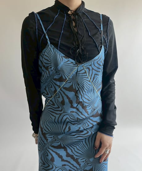 【USED】 BRAIN DEAD Design Camisole Long One-Piece  / 250517-010