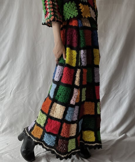 【RE;CIRCLE】 RE Granny Long Skirt③/211110-010