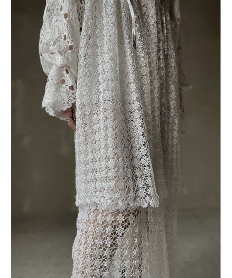 【RE;CIRCLE】 RE Crochet L/S One-piece⑤/20220317-025