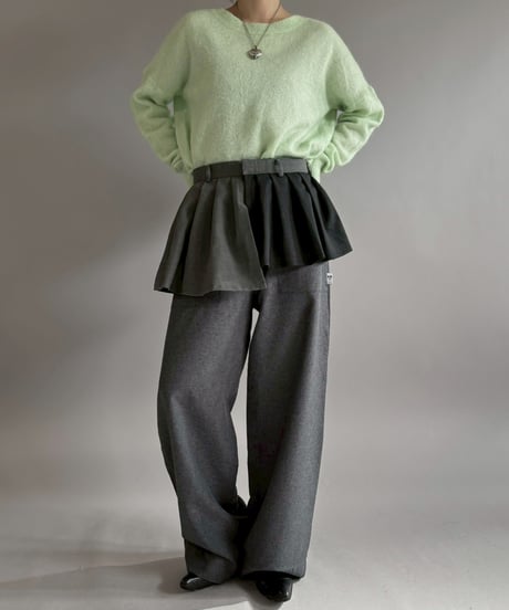 【RE;CIRCLE】 RE Suit Wrap Skirt Mini / 260129-003