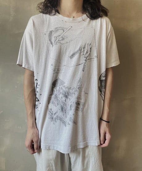 【USED】 Made in USA  M.C.Escher Art T-shirt  /230731-007