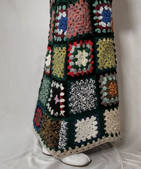 【RE;CIRCLE】 RE Granny Knit Long Skirt④/211014-024