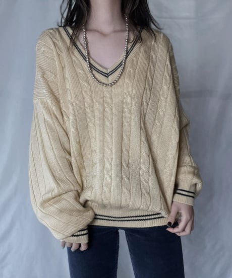 【USED】 Acrylic L/S Knit/ 220120-039