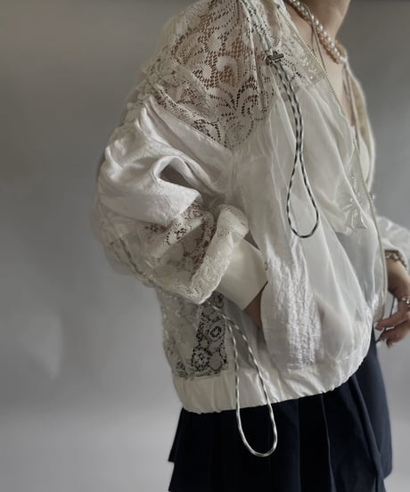 【RE;CIRCLE】 RE White Patch Blouson / 240509-004