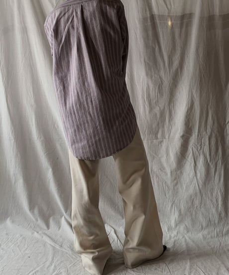 【RE;CIRCLE】 RE Stripe Band Collar Shirt③/210414-031