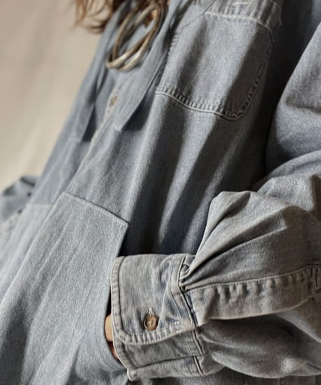 【RE;CIRCLE】 Remake Denim Mexican Parker⑤/210906-016