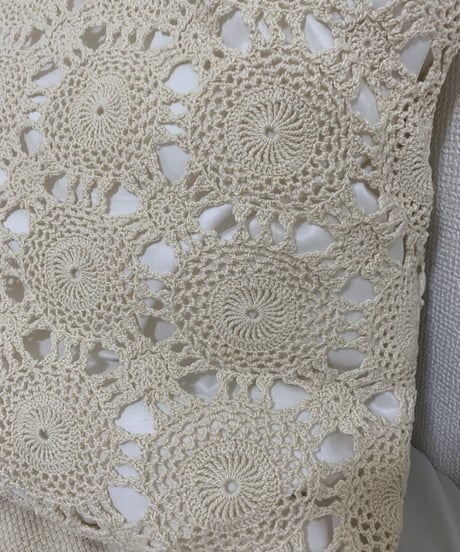 【RE;CIRCLE】RE Crochet Pillow Case/210614-006