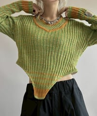 【RE;CIRCLE】 RE Rib Knit Leotard Top / 261001-002