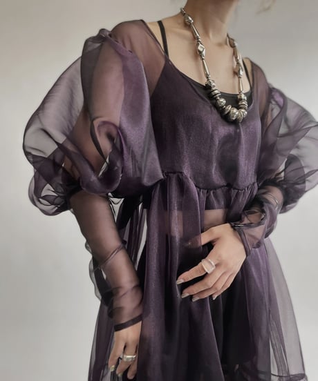 【RE;CIRCLE】 RE Sheer Purple One-piece / 220721-001