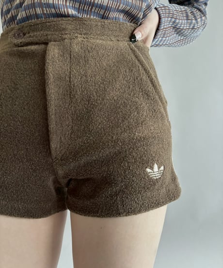 【USED】 Dead Stock 70~80's adidas ATP Pile Shorts /260328-021