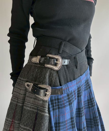 【RE;CIRCLE】 RE Kilt Long Skirt / 251204-006