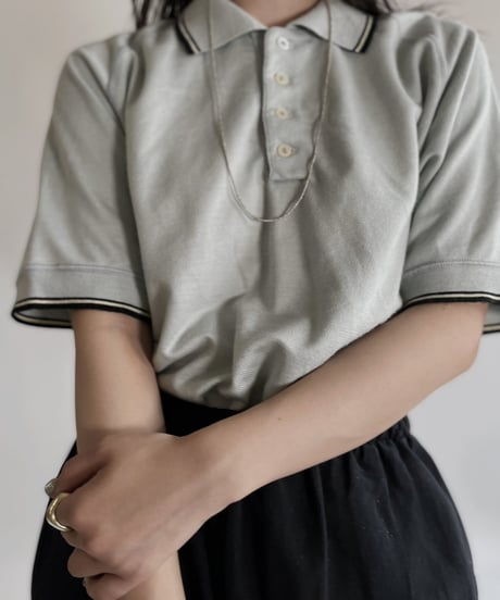 【USED】 Raglan Short Sleeve Polo Shirt/ 220521-006