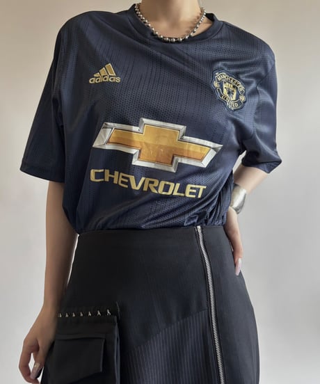 【USED】 18~19's adidas Manchester United Soccer Shirt / 250717-015