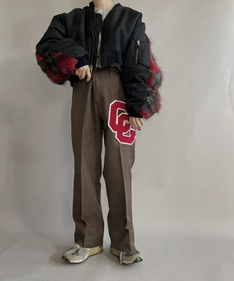 【RE;CIRCLE】 RE Short MA-1 Mohair Jacket Black / 230112-023