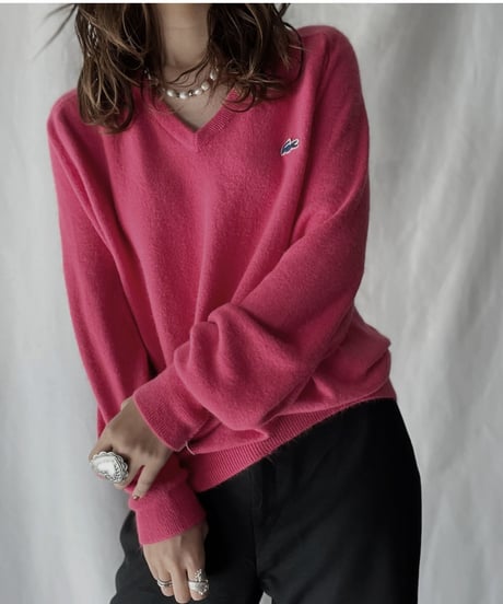 【USED】   LACOSTE Knit Top⑩/211126-026
