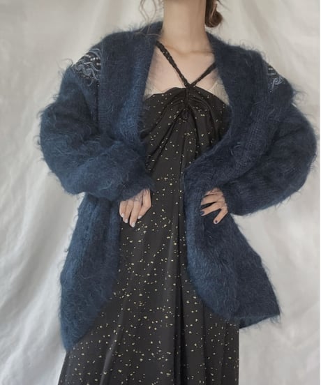 【USED】    Mohair Knit Cardigan/211216-016