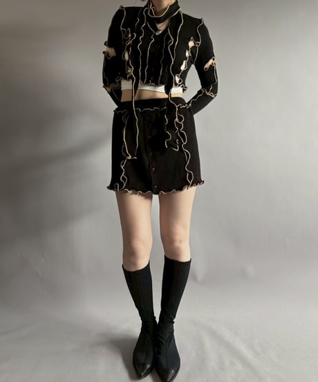【RE;CIRCLE】 RE Mellow Mohair Knit Set up + Tie/ 251127-003