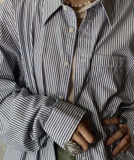 【USED】 Clistian Dior L/S Strip Shirt/210624-022