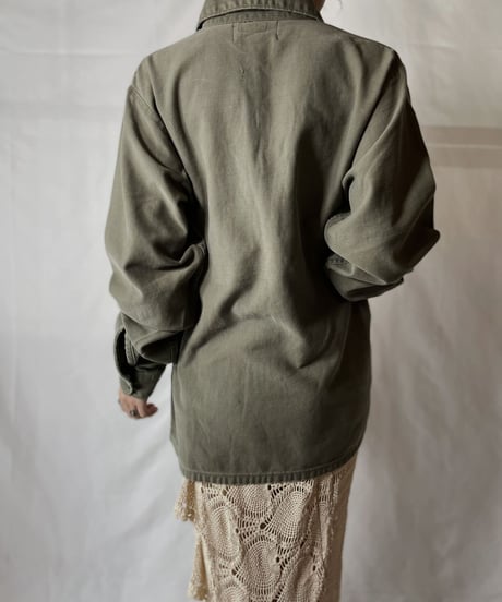【RE;CIRCLE】  RE Lace Up Fatigue Shirt/20210819-043