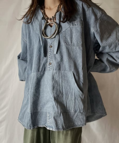 【RE;CIRCLE】 Remake Denim Mexican Parker⑤/210906-016