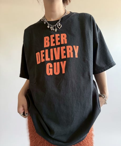 【USED】  Made in USA DELTA BEER DELIVERY GUY T-Shirt/250510-054