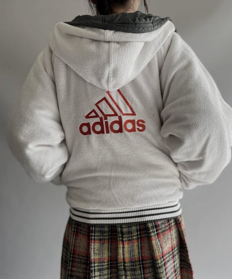 【USED】 adidas Fleece Lining Nylon Jacket  / 231202-010