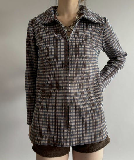 【USED】 Design Hand Made Pullover Jacket/ 260328-019