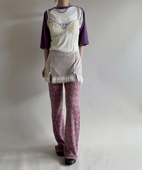 【USED】 I.AM.GIA Patterned Sheer Flare Pants /250628-017