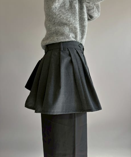 【RE;CIRCLE】 RE Suit Wrap Skirt Mini / 260129-008
