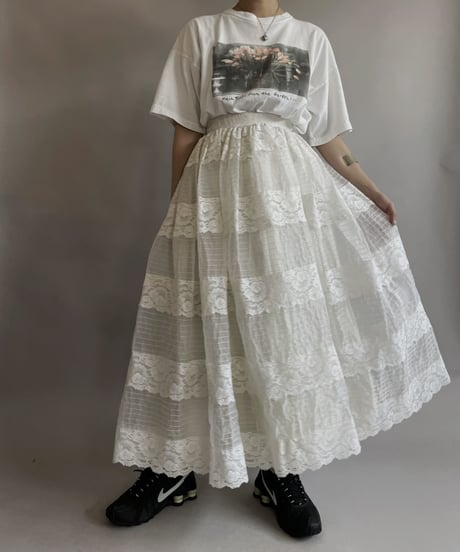 【USED】 Poly Long Skirt / 230603-016