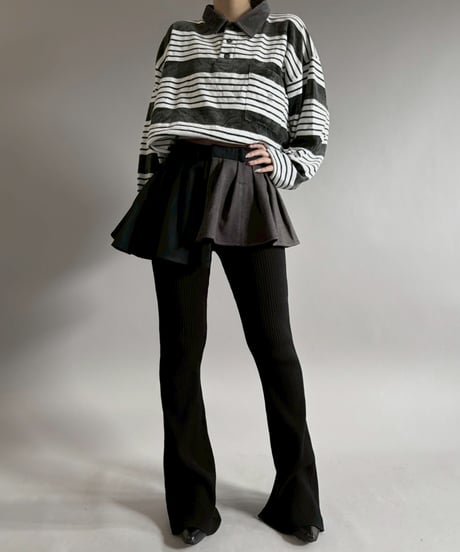 【RE;CIRCLE】 RE Suit Wrap Skirt Mini / 260129-014