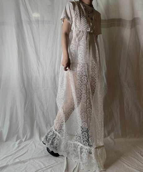 【RE;CIRCLE】 RE Lace N/S One-piece④/210714-008