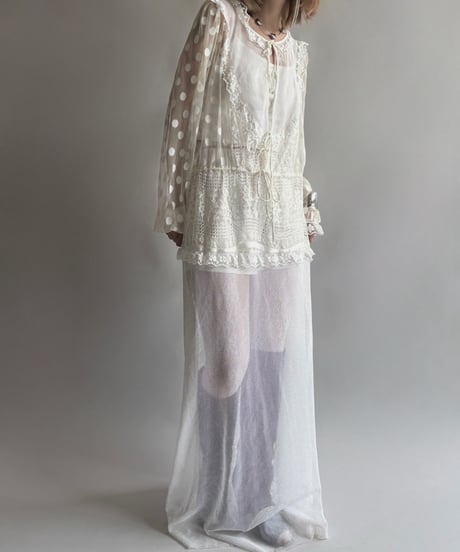 【USED】 Lace Patterned Long One-Piece/250906-025