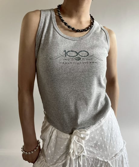 【USED】 Made in USA Harley Davidson Tank Top /250419-002