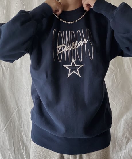 【USED】 90's USA Champion Reverse Weave Dallas/210324-019