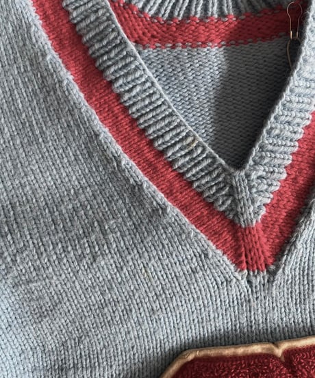 【USED】 Vintage Lettered Knit Top/241130-015