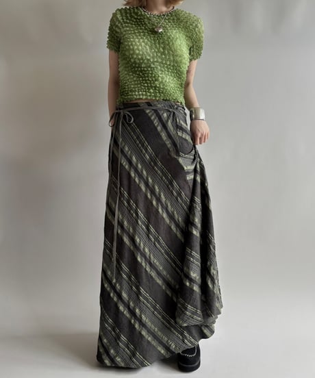 【USED】Design Long Skirt/250823-007