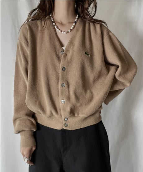 【USED】   LACOSTE Knit Cardigan 11/211126-019