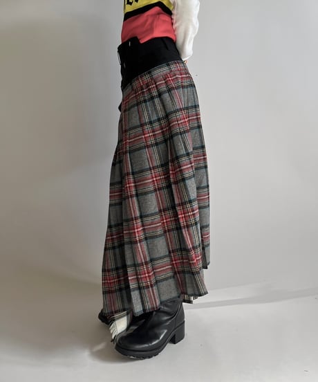 【RE;CIRCLE】 RE Kilt Skirt Long / 250206-008
