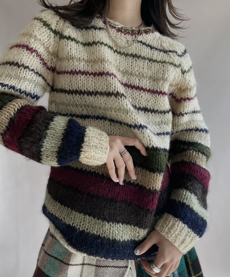 【USED】 Prides Crossing Striped Knit Top / 230105-018