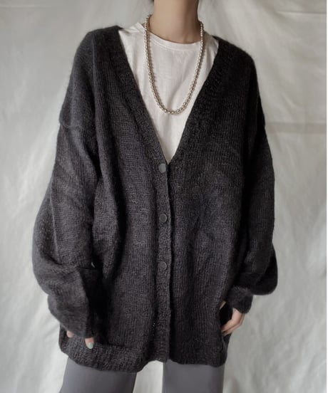【USED】  Acrylic Knit Cardigan/220127-027