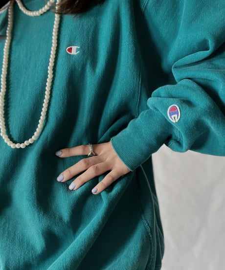 【USED】   90's USA Champion Reverse Weave Sweat One-point③/211007-030