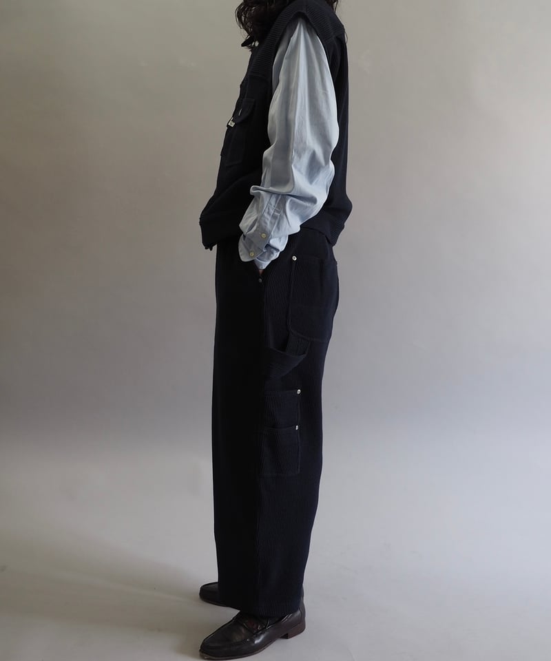 COSMOS TEXAS】24ss Second Vest Navy / 240311-01