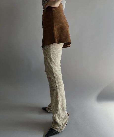 【USED】 Suede Mini Skirt/  240224-019